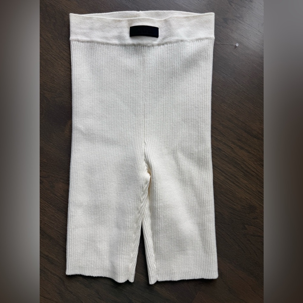 Essentials White Bike Shorts